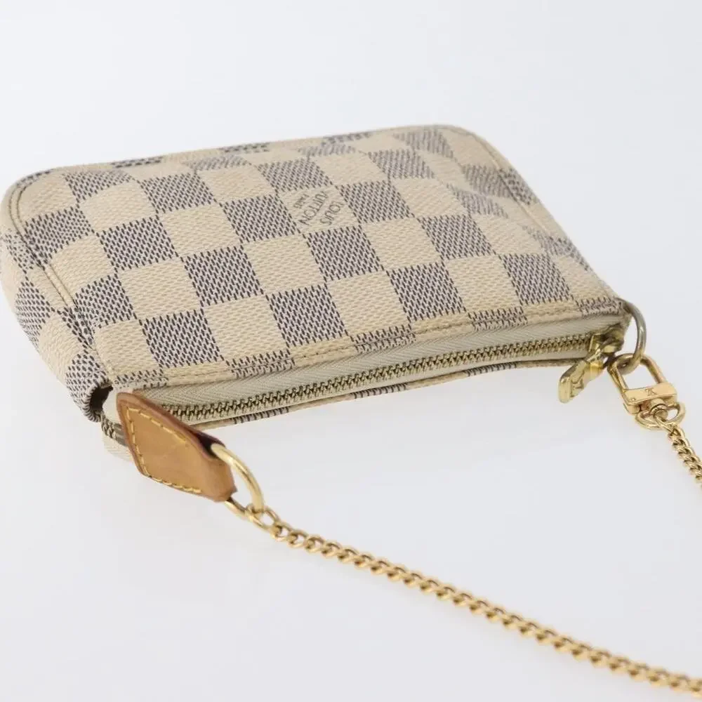 Louis Vuitton Damier Azur Mini Pochette Accessoires Pouch White